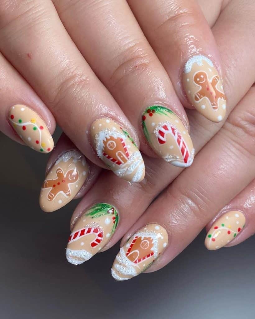 Gingerbread nails
