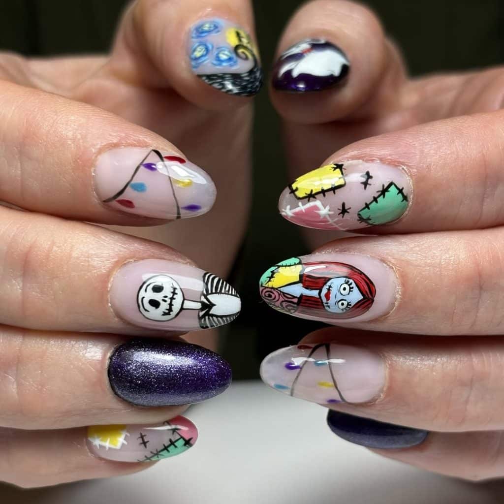 Ongles Nightmare Before Christmas