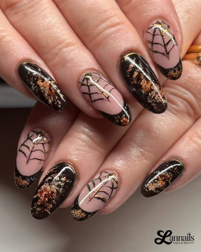 ongles toile d'araignée