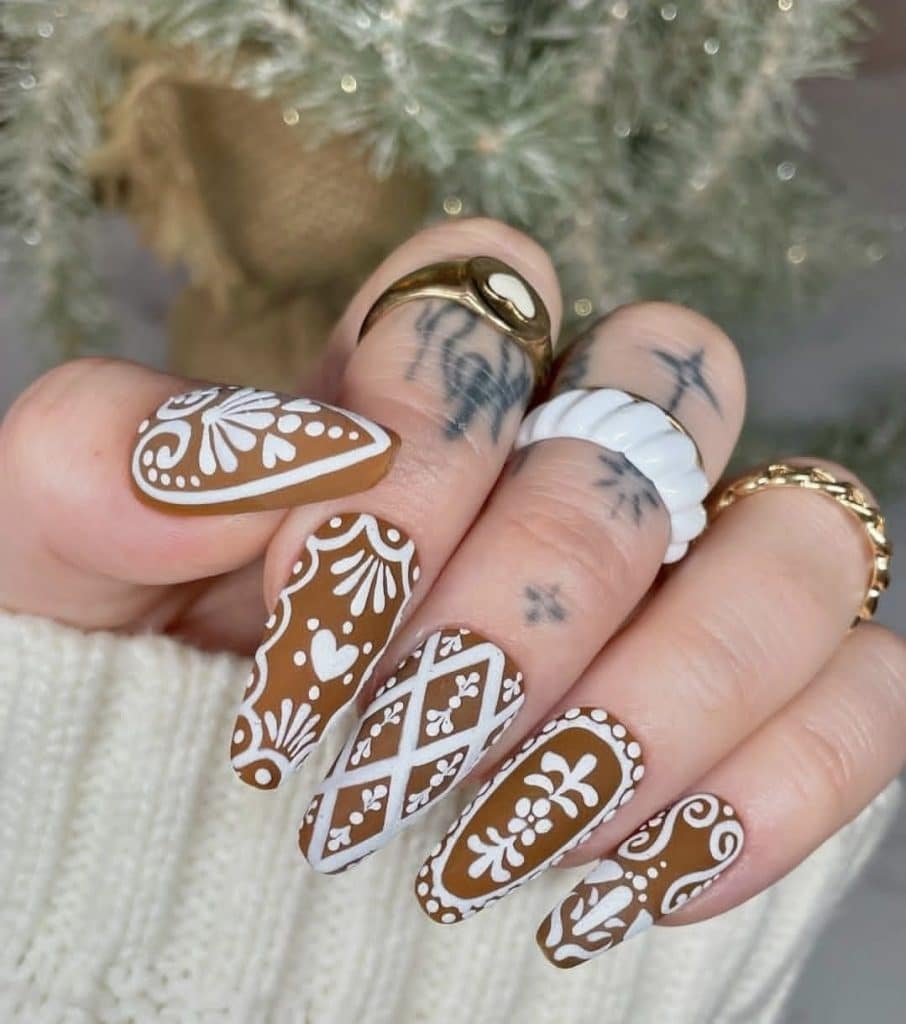 Gingerbread nails