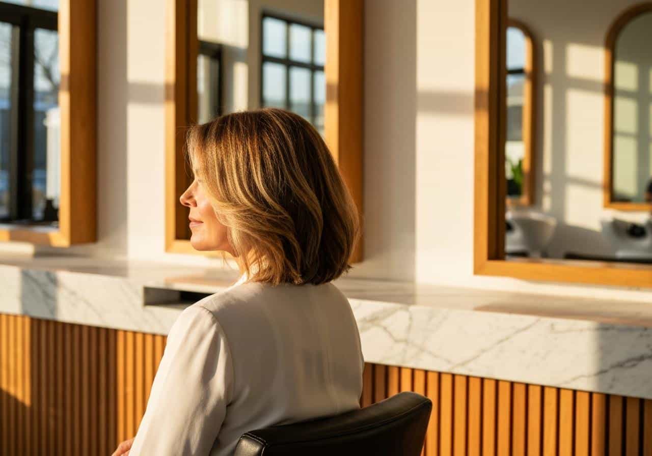 Quelle coupe pour affiner un visage rond femme 50 ans ?