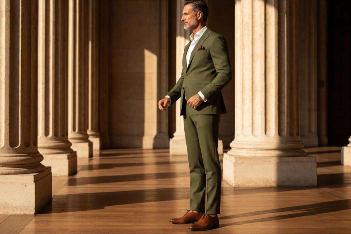 Comment assortir sa tenue avec un costume vert homme