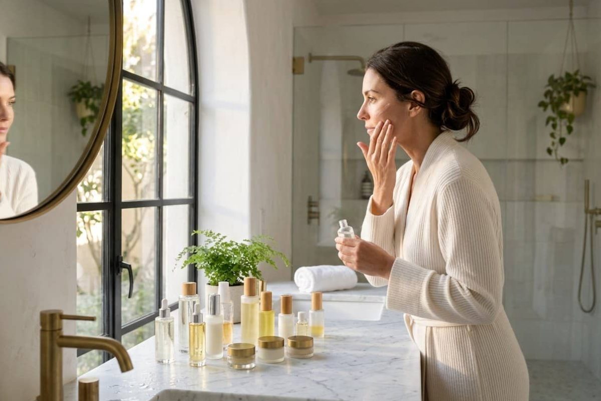 ordre application soins visage superposer